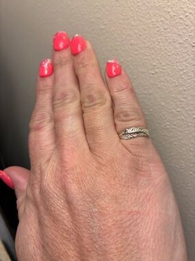 Sterling Feather Wrap Ring - Silver